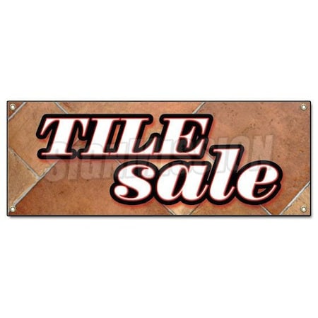 TILE SALE BANNER SIGN Ceramic Flooring Floor Signs Installation Installed